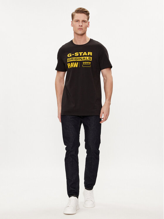 G-Star Raw G-Star Raw T-Shirt Graphic 8 R T S\s D14143-336-6484 Μαύρο Regular Fit