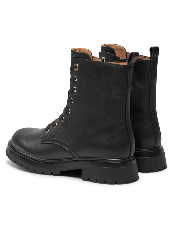 Tommy Hilfiger Outdoorová obuv Tommy Hilfiger Lace Up Bootie T3A5-33568-0092 S Čierna