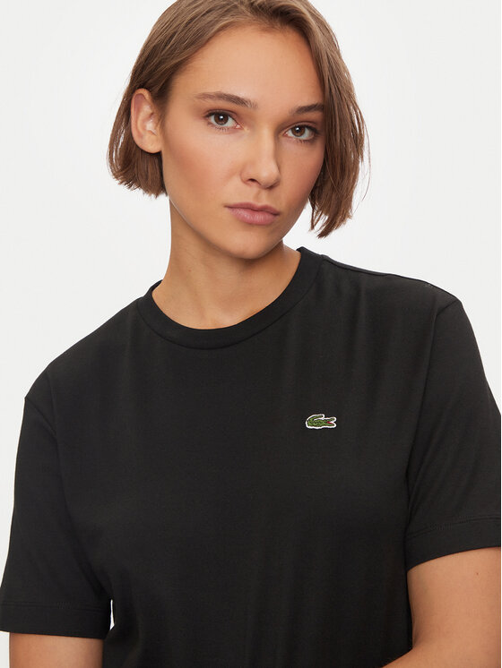 Lacoste Lacoste Футболка TF7215 Чорний Loose Fit