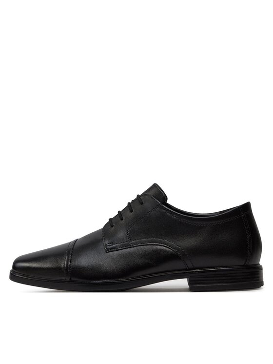 Clarks Polobotky Clarks Howard Cap 261620127 Černá