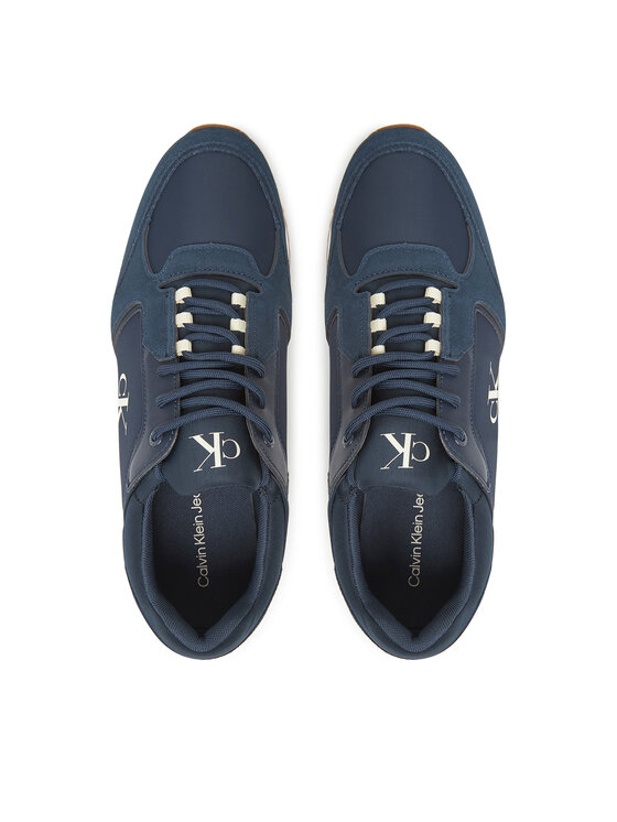 Calvin Klein Jeans Sneakersy Calvin Klein Jeans Retro Runner Sock Lace Up Ny-Su YM0YM01326 Tmavomodrá