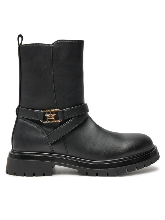 Tommy Hilfiger Polokozačky Tommy Hilfiger Boot T3A5-33574-1351 S Černá