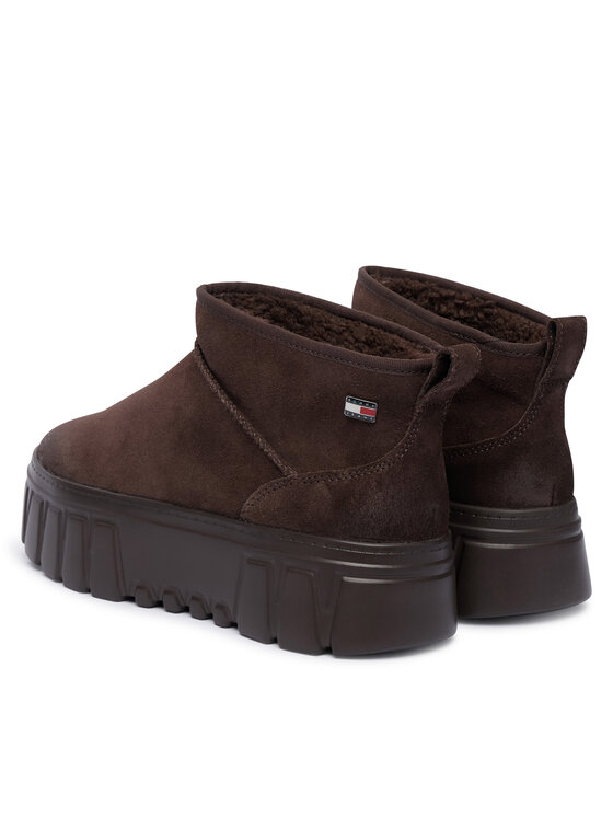 Tommy Jeans Botas de nieve Tommy Jeans Tjw Suede Platform Boots Wl EN0EN03158 Marrón