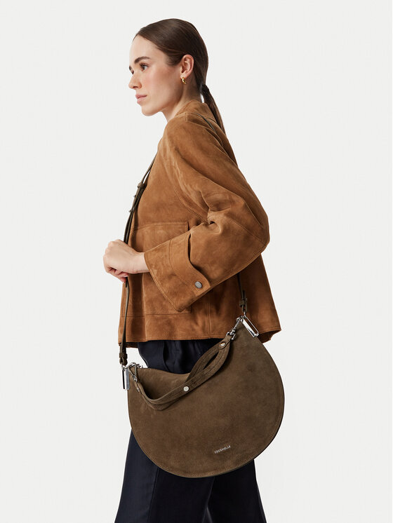 Coccinelle Bolso Coccinelle QKG Coccinellesunup Suede E1 QKG 13 02 01 Caqui