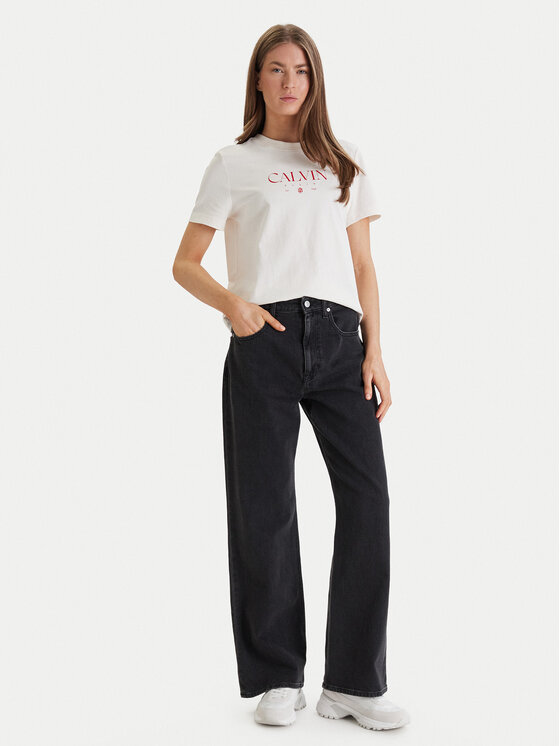 Calvin Klein Jeans Calvin Klein Jeans Camiseta Cktail Concept LV047E813G Blanco Regular Fit