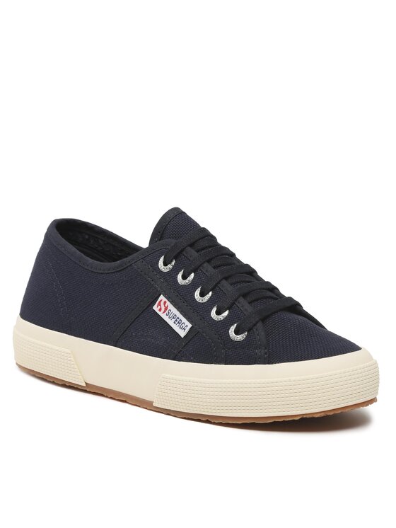 SUPERGA 2750 New Plus - Sneaker Unisex In Tela Di Cotone Bianco - Suola Alta 4 Cm - Comode E Iconiche