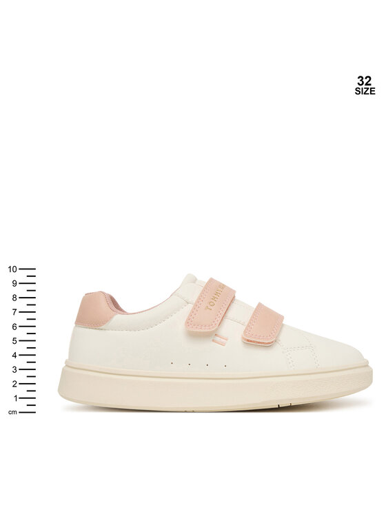 Tommy Hilfiger Sneakers Tommy Hilfiger Low Cut Velcro Sneaker T1A9-35063-1355 S Creme