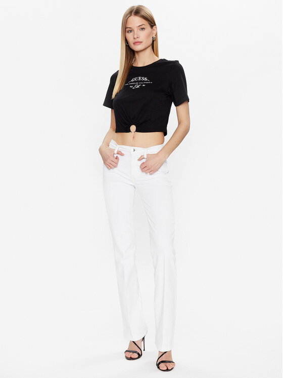 Guess Guess T-Shirt Piercing W3GI23 JA914 Μαύρο Boxy Fit