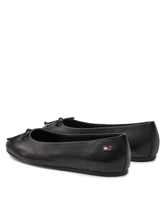 Tommy Hilfiger Balerina Tommy Hilfiger Essential Chic Ballerina FW0FW08059 Fekete