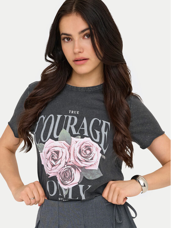 ONLY ONLY Camiseta Lucy 15215721 Negro Regular Fit
