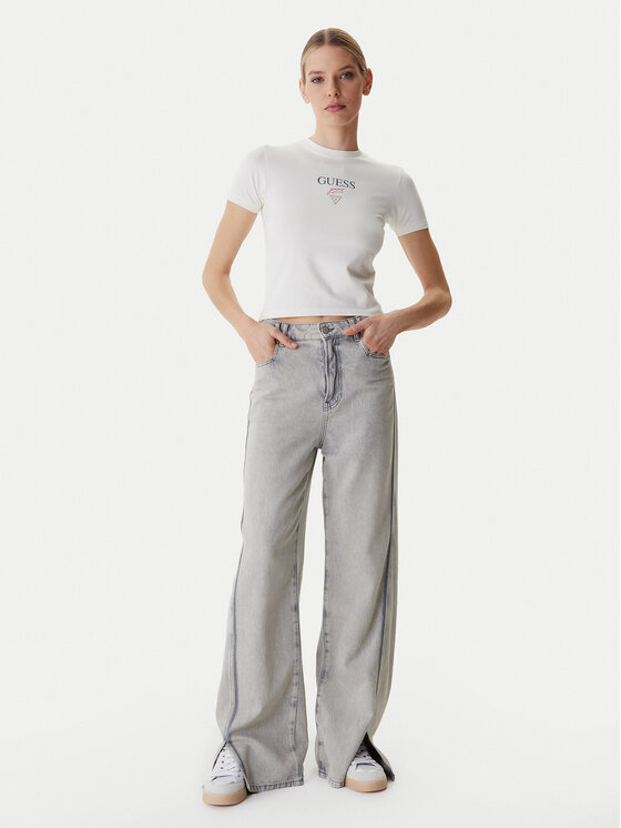 Guess Jeans Guess Jeans Футболка W6RI15 J1314 Écru Regular Fit