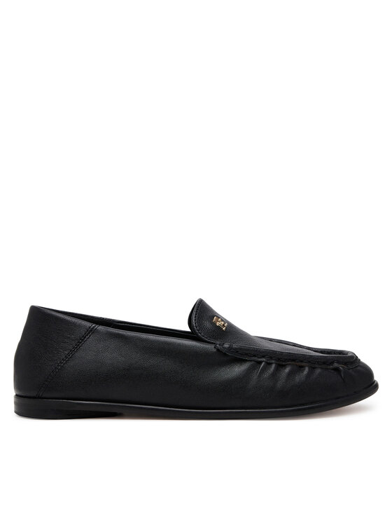 Tommy Hilfiger Mocasines Tommy Hilfiger Soft Leather Squared Toe Loafer FW0FW08412 Negro