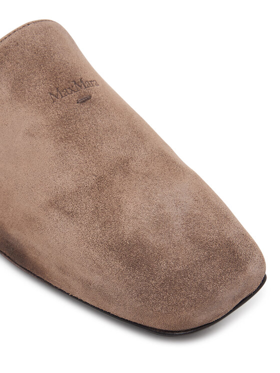 Max Mara Klapki Max Mara Tessile 2624526051 Brązowy