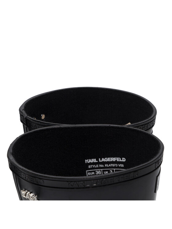 KARL LAGERFELD Holínky KARL LAGERFELD KL47073 Černá