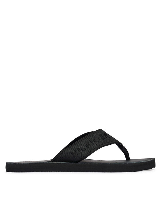 Tommy Hilfiger Infradito Tommy Hilfiger Jacquard Logo FM0FM05808 Nero