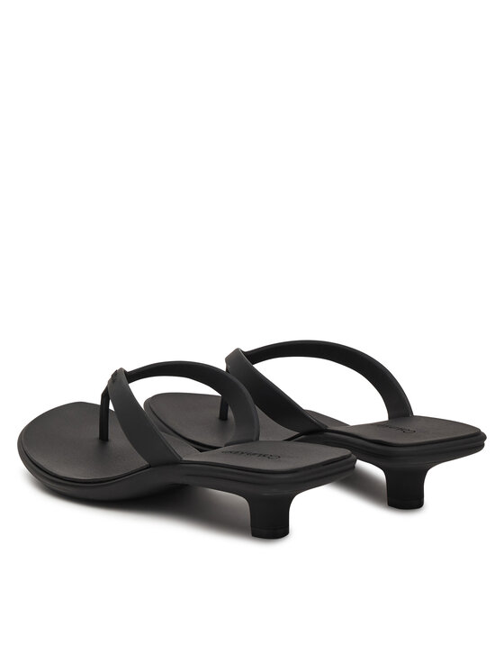 Calvin Klein Žabky Calvin Klein Flip Flop Kitten Heel Thong Tpu HW0HW02965 Čierna