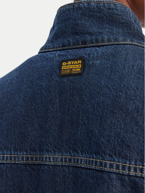 G-STAR G-Star Raw Džinsinė striukė Rib Trucker D28586-D536 Mėlyna Regular Fit