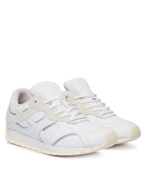 Tommy Hilfiger Sneakers Tommy Hilfiger Th Modern Runner Mix Mat FW0FW09098 Alb