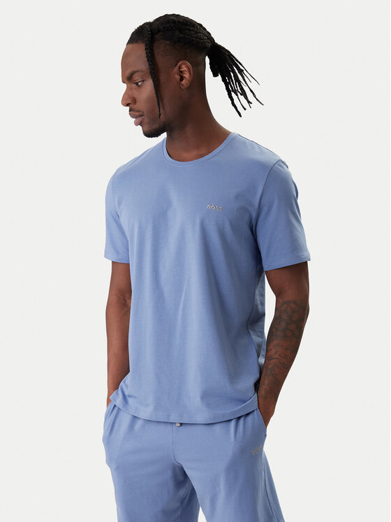BOSS BOSS Camiseta Mix&Match 50515312 Celeste Regular Fit