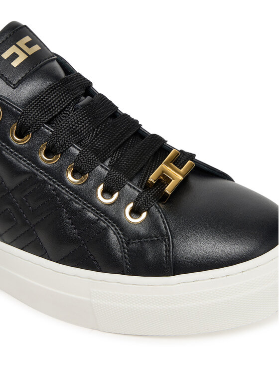 Elisabetta Franchi Снікерcи Elisabetta Franchi Low Cut Lace Up F4A9-E0357-1251 D Чорний