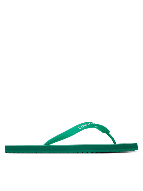 Calvin Klein Flip flop Calvin Klein Logo Strap HM0HM02105 Verde