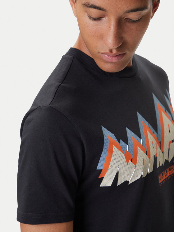 Napapijri Napapijri Camiseta Fiemme NP0A88T5 Negro Regular Fit