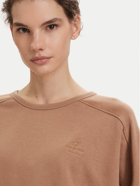Beverly Hills Polo Club Beverly Hills Polo Club Camiseta P-SS26W-TS00817 Marrón claro Oversize