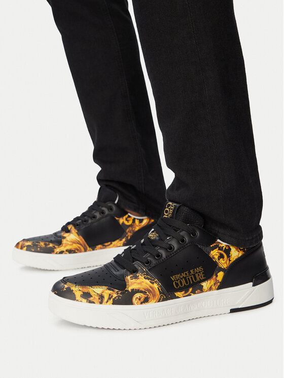 Versace Jeans Couture Снікерcи Versace Jeans Couture 80YA3SJ4 Чорний