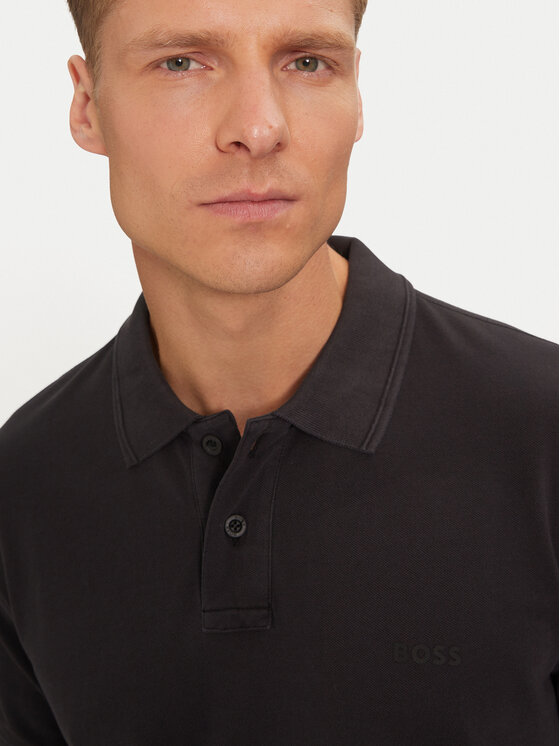 BOSS Boss Поло Prime 50507813 Чорний Regular Fit