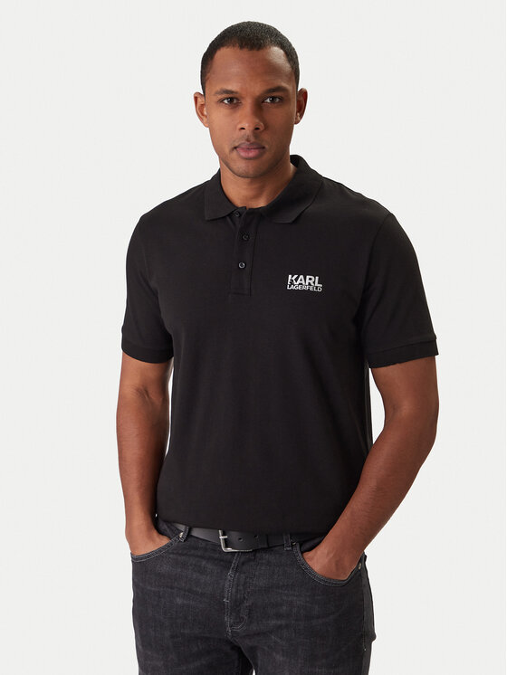 KARL LAGERFELD KARL LAGERFELD Polo 745780 561235 Negro Regular Fit