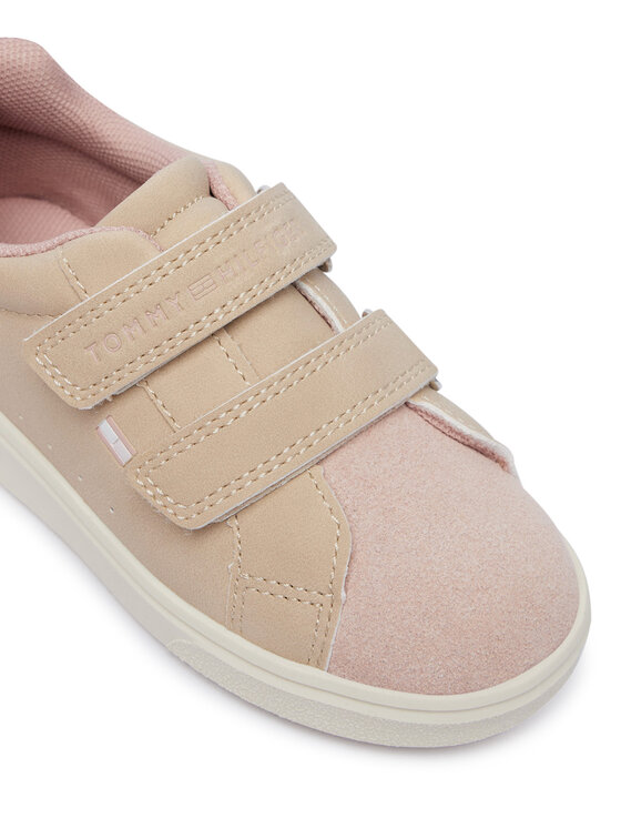 Tommy Hilfiger Tenisice Tommy Hilfiger Low Cut Velcro Sneaker T1A9-35062-0315 M Svijetlo bež
