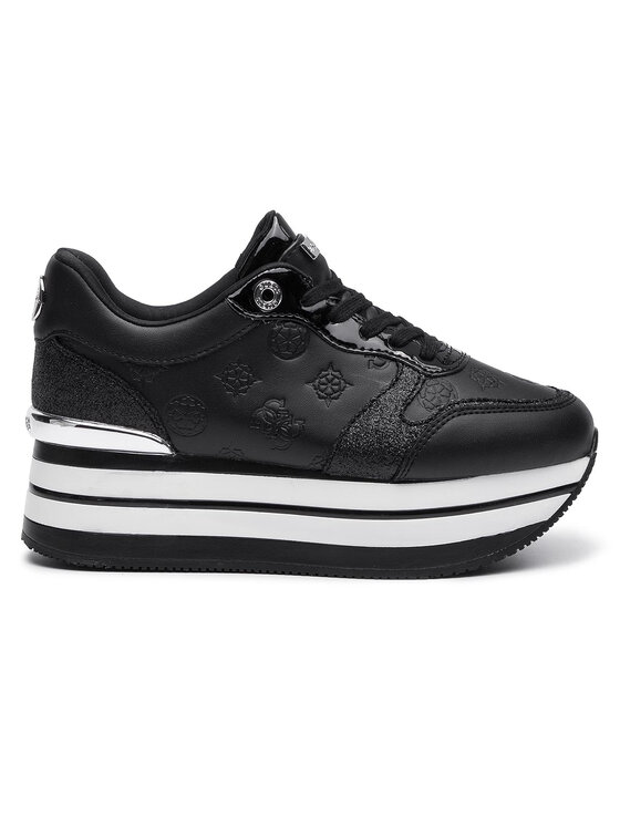 Guess Sneakersy Guess Hinders3 FL7HN3 ELE12 Čierna
