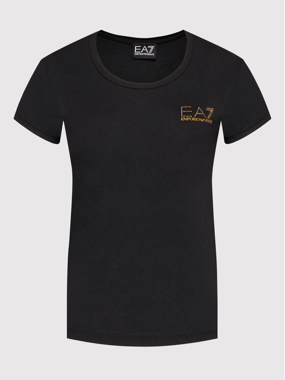 EA7 Emporio Armani EA7 Emporio Armani Футболка 8NTT65 TJDQZ 1200 Чорний Slim Fit