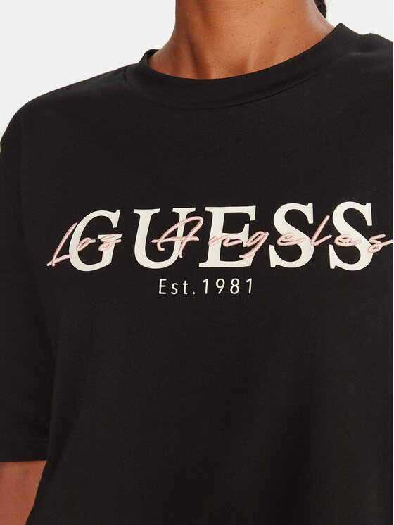 Guess Guess Camiseta V5YI02 I3Z14 Negro Boxy Fit