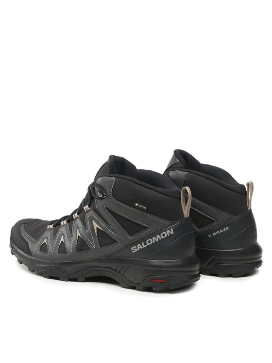Salomon Bakancs Salomon X Braze Mid GORE-TEX L47174800 Fekete