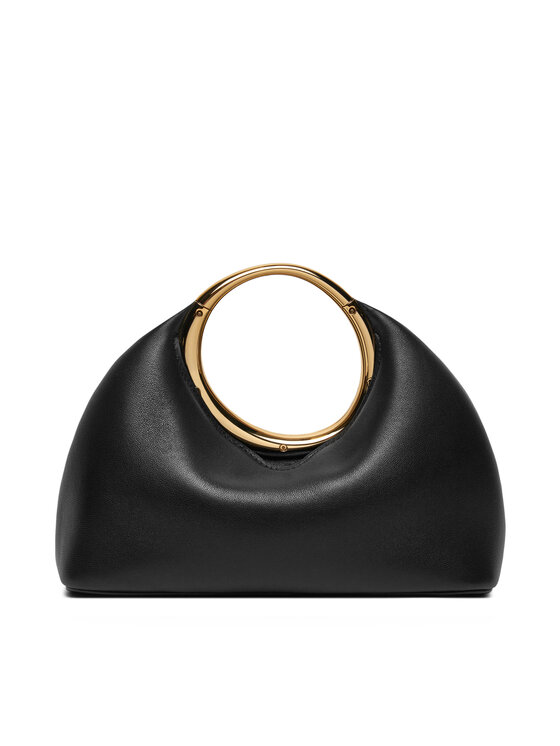 JACQUEMUS Ročna torba JACQUEMUS Mini ring handbag 241BA395 Črna