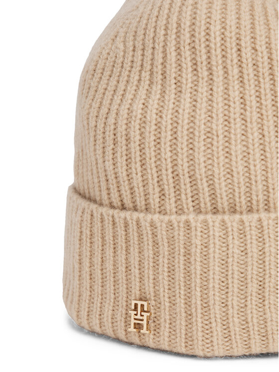 Tommy Hilfiger Sapka Tommy Hilfiger Th Cashmere AW0AW17772 Bézs