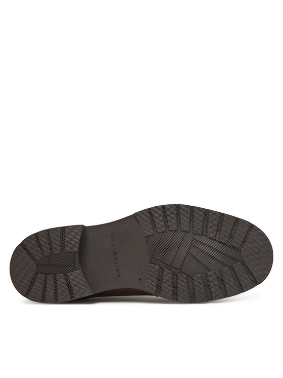 Tommy Hilfiger Nizki čevlji Tommy Hilfiger Cleated Derby FM0FM05770 Rjava