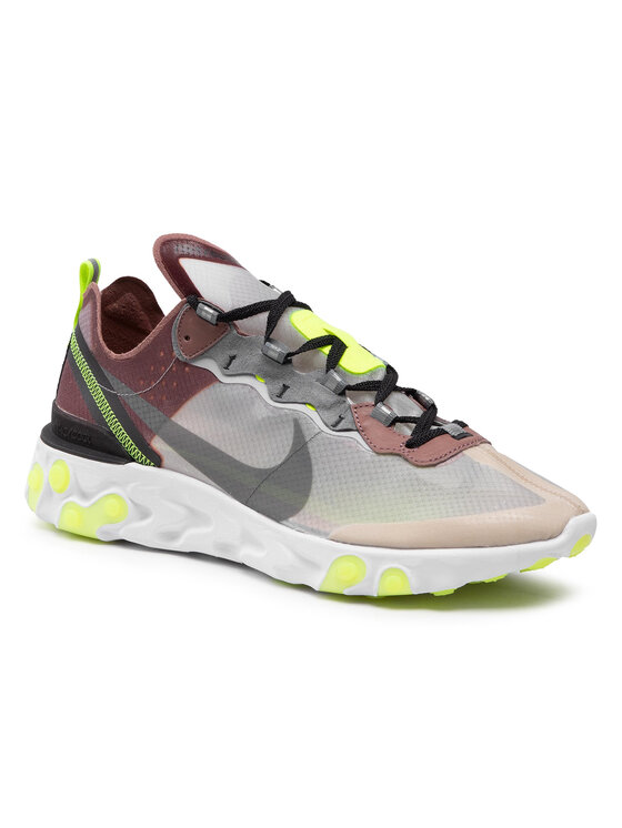Nike Laisvalaikio batai Nike React Element 87 AQ1090 002 Ruda