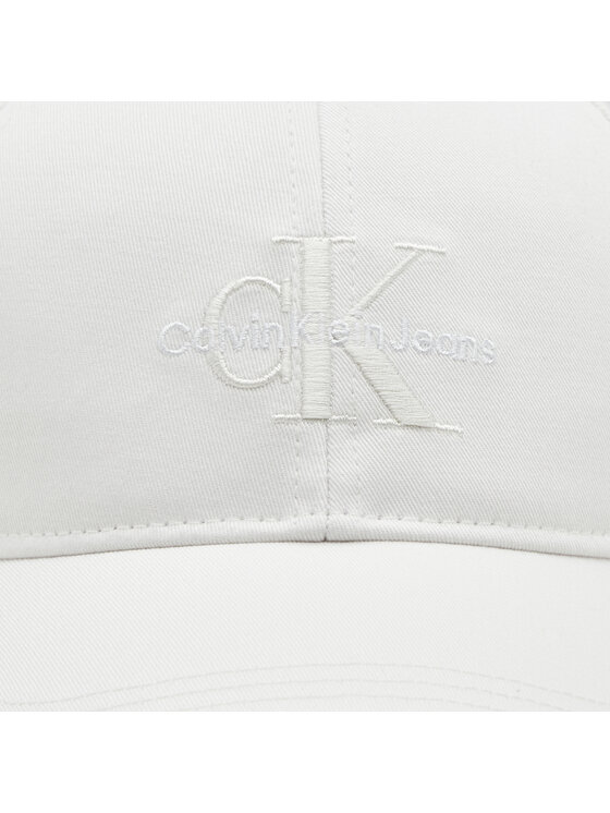 Calvin Klein Šiltovka Calvin Klein Mono Logo Embro K60K612317 Biela