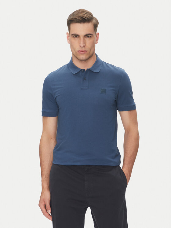 BOSS BOSS Поло Passenger 50507803 Голубий Slim Fit