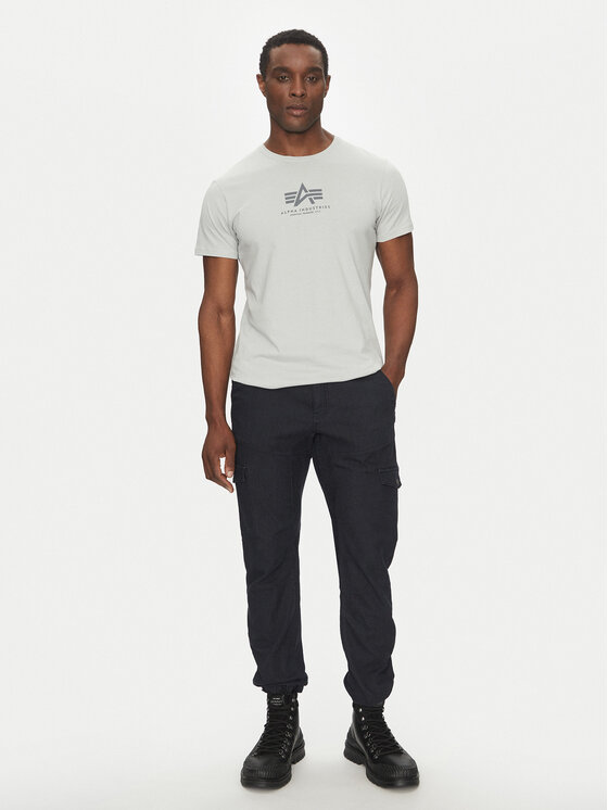 Alpha Industries Alpha Industries Majica Basic 118533 Siva Regular Fit