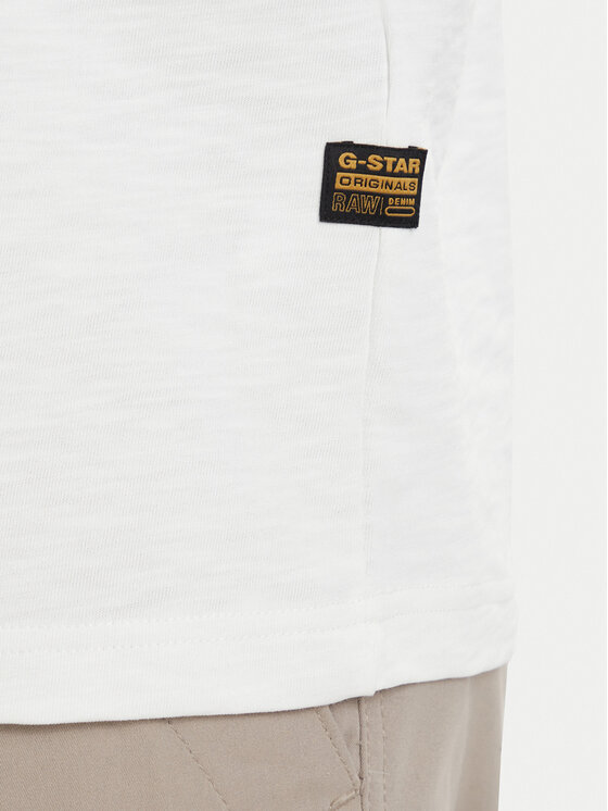 G-Star Raw G-Star Raw Camiseta Distressed D28891-E512 Crema Regular Fit