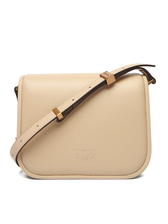 PINKO Kabelka PINKO Love Box Bag Fl Mini PE 25 PLTT 104297 A26L Béžová