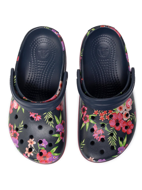 Crocs Natikače Crocs Crocband Printed Clog 205834 Tamnoplava
