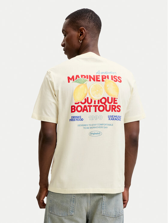 Jack & Jones Jack & Jones Camiseta Riviera 12295202 Amarillo Regular Fit