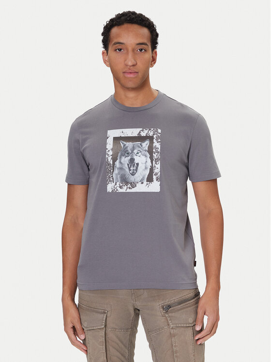 BOSS BOSS Camiseta Lupo 50554615 Gris Regular Fit