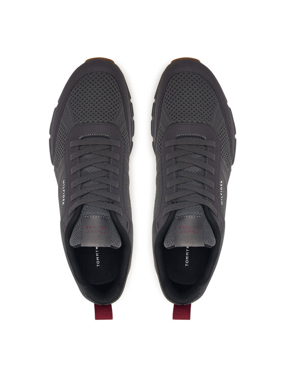 Tommy Hilfiger Zapatillas Tommy Hilfiger Light Knitted Hilfiger Runner FM0FM06010 Gris