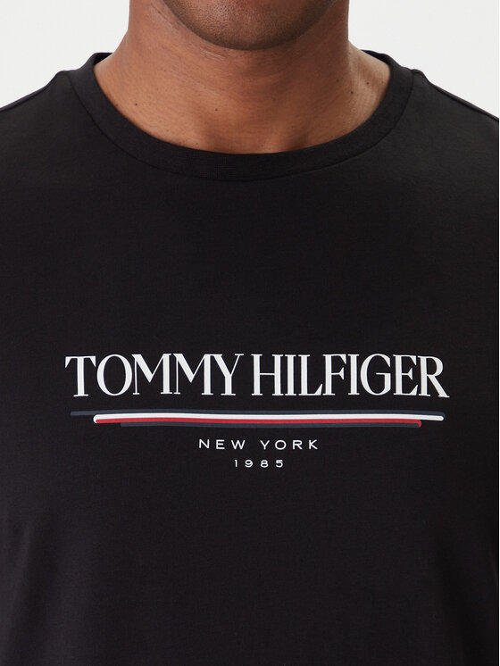Tommy Hilfiger Tommy Hilfiger Póló Brand Love MW0MW40324 Fekete Regular Fit