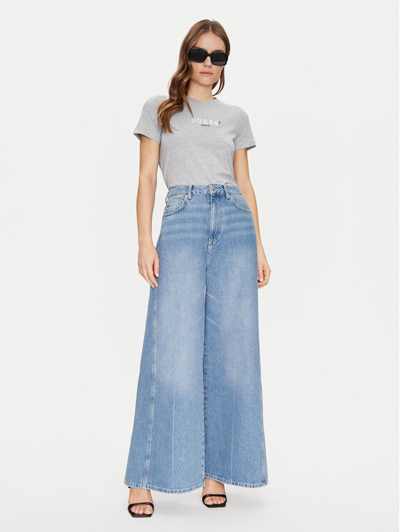 Guess Jeans Guess Jeans Футболка W5RI54 J1314 Сірий Regular Fit